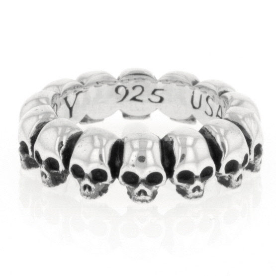 king baby mens skull infinity ring