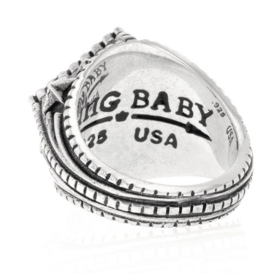 king baby mens diamond star ring