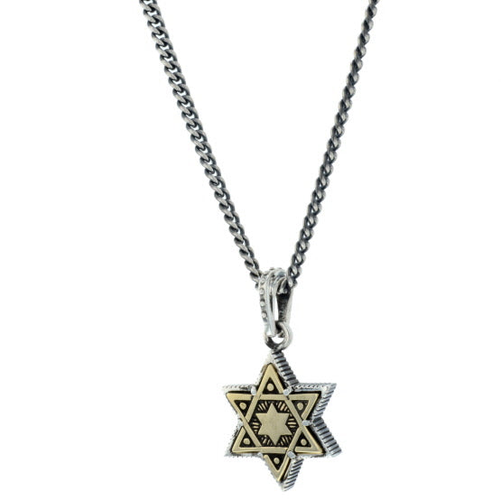 king baby large star of david pendant with gold alloy