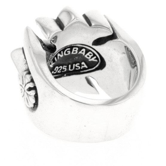 king baby men's gothic cross ring