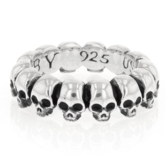 king baby mens skull infinity ring