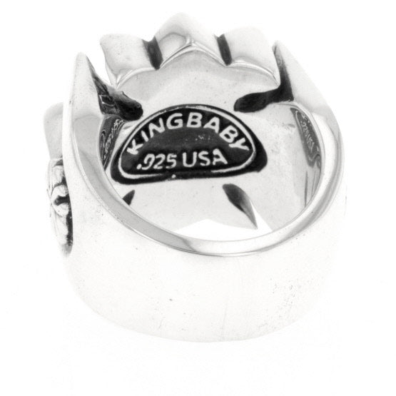 king baby men's gothic cross ring