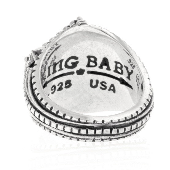 king baby mens diamond star ring