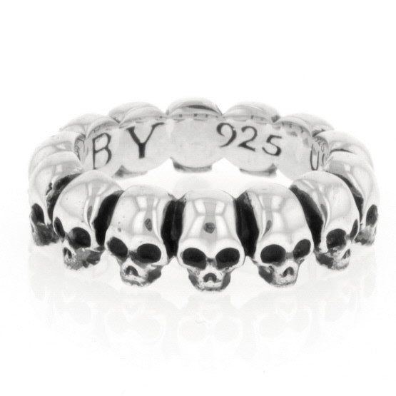 king baby mens skull infinity ring