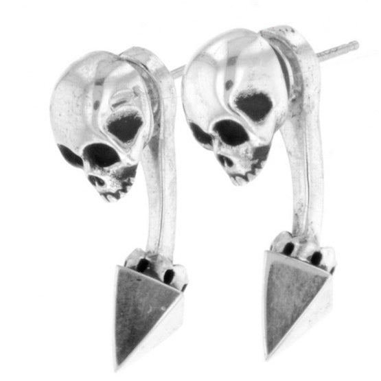 king baby skull earrings