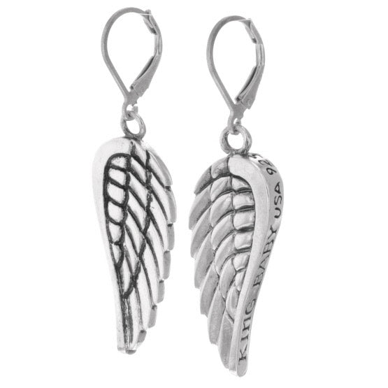 king baby wing earrings