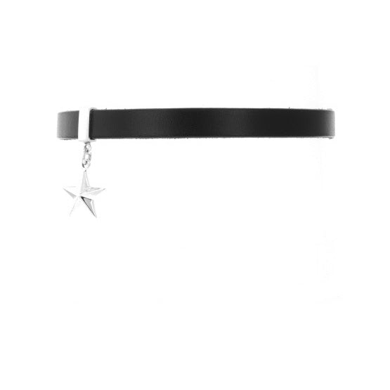 Leather Choker with a Star