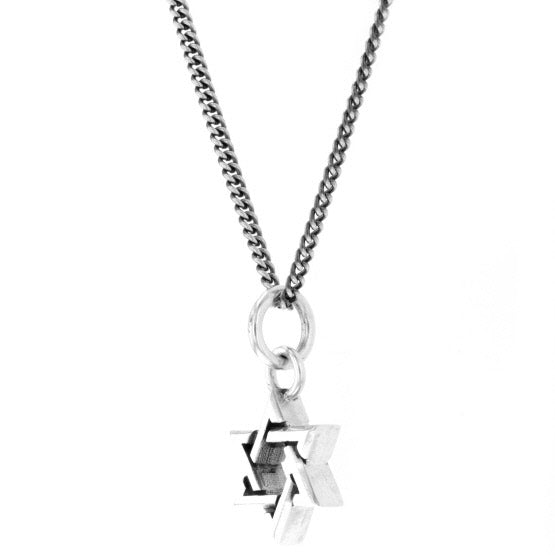 king baby silver star of david pendant