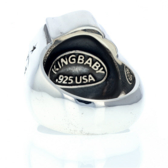 Eagle Star Signet Ring with Gold Star