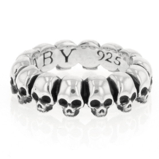 king baby mens skull infinity ring