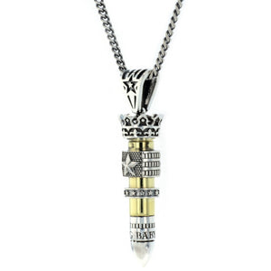 king baby 38 special bullet pendant with flag