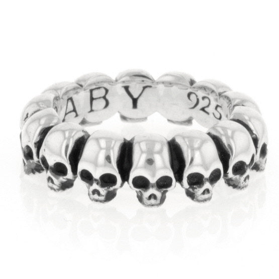 king baby mens skull infinity ring