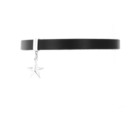Leather Choker with a Star