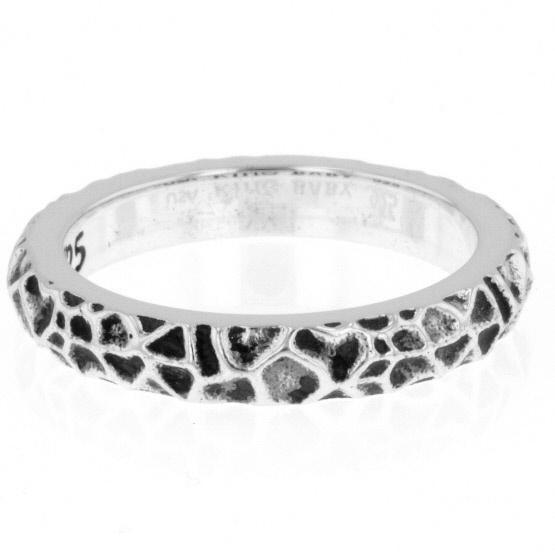 Hammered Texture Stackable Ring