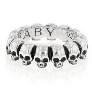 king baby infinity skull ring