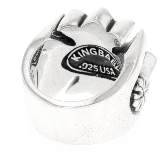 king baby men's gothic cross ring