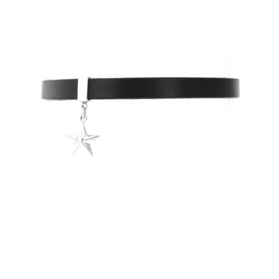 Leather Choker with a Star
