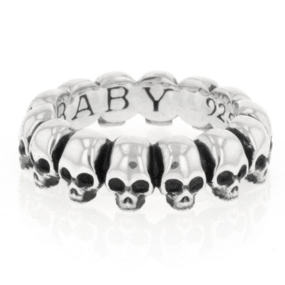 king baby mens skull infinity ring