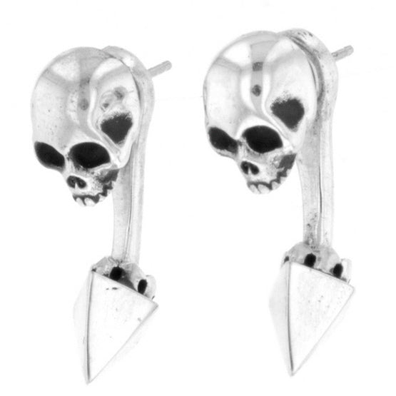 king baby skull earrings