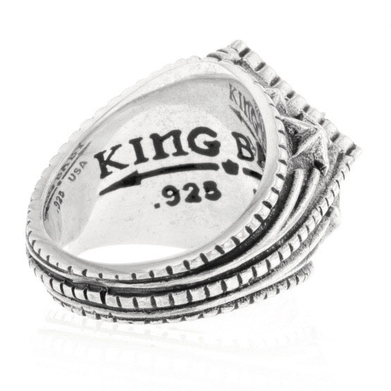 king baby mens diamond star ring