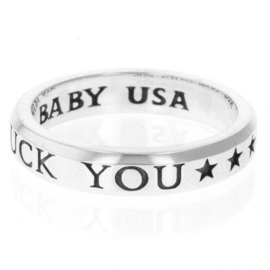 king baby fuck you stackable ring