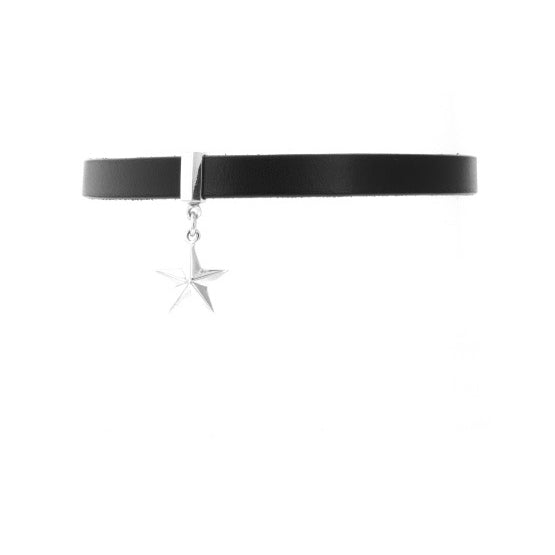 Leather Choker with a Star