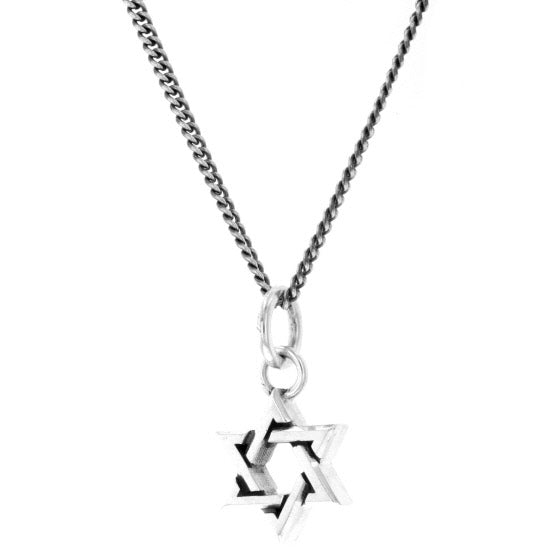 king baby silver star of david pendant