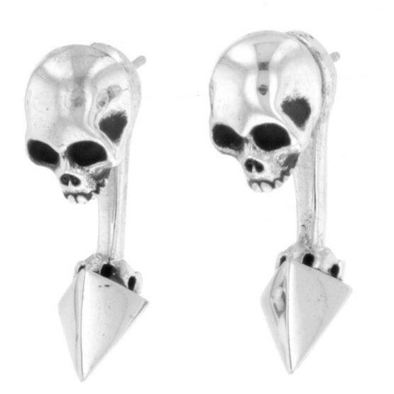 king baby skull earrings