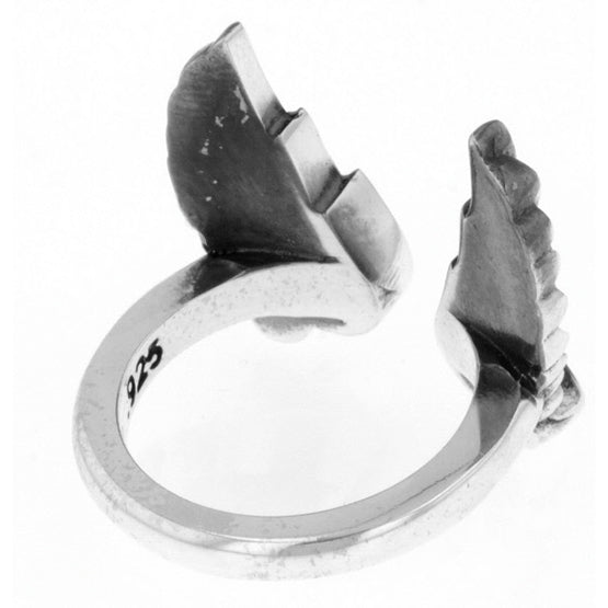 King Baby Open Ring with Wings