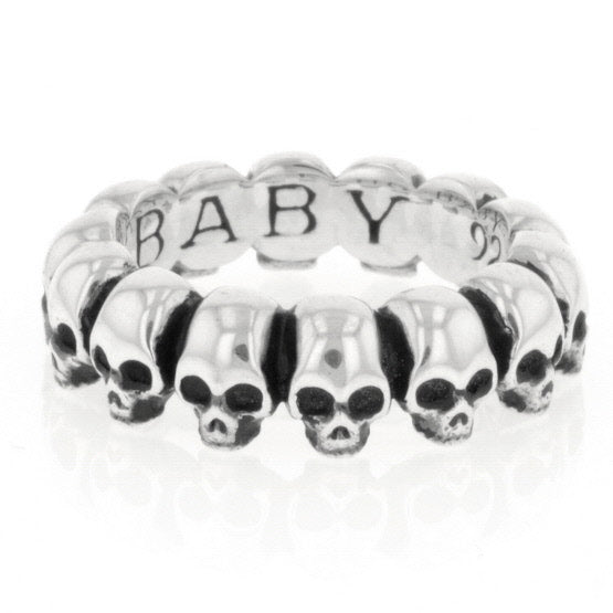 king baby mens skull infinity ring