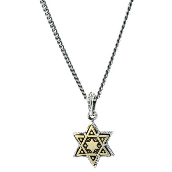 king baby large star of david pendant with gold alloy