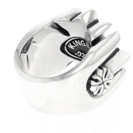 king baby men's gothic cross ring