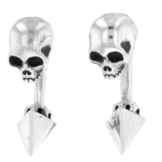 king baby skull earrings