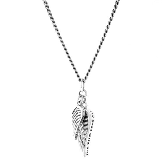 king baby double wing pendant