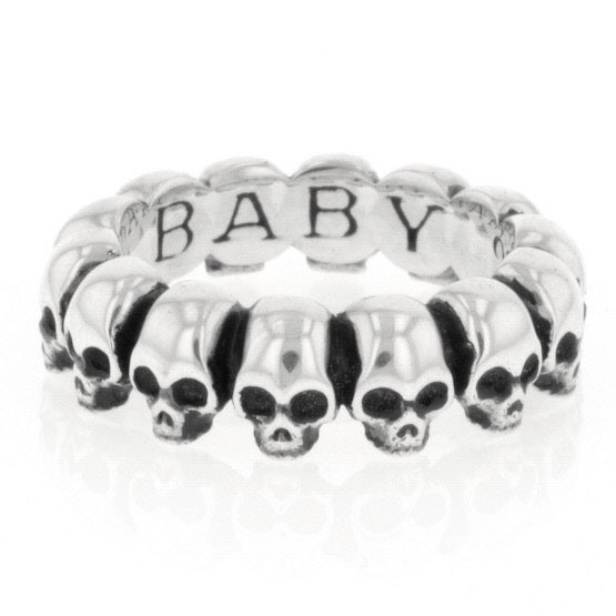 king baby mens skull infinity ring