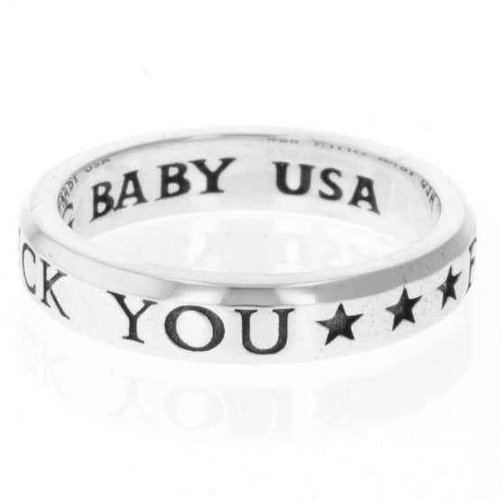 king baby fuck you stackable ring