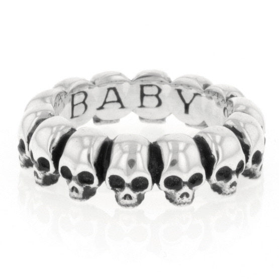king baby infinity skull ring