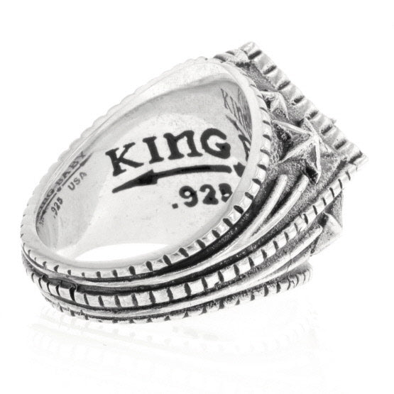 king baby mens diamond star ring