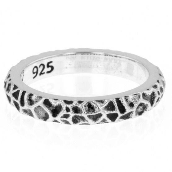 Hammered Texture Stackable Ring