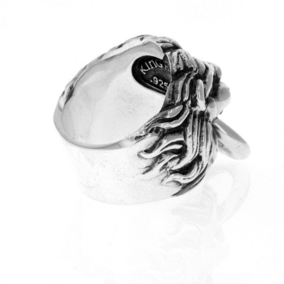 King Baby Lion's Head Ring