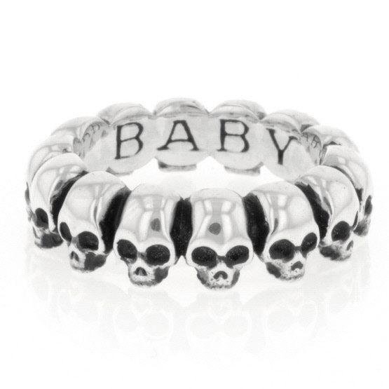 king baby infinity skull ring