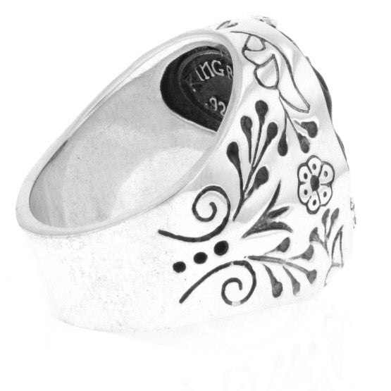 Carved Dead Skull Ring For Women | Womens Rings - Skull – King Baby