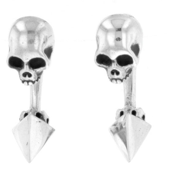 king baby skull earrings