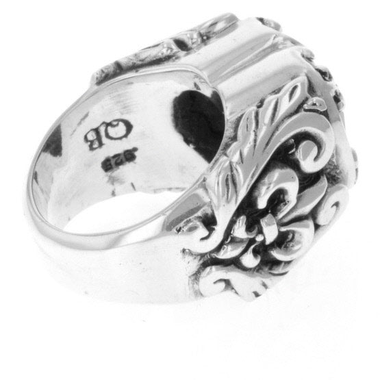 king baby black heart cz ring