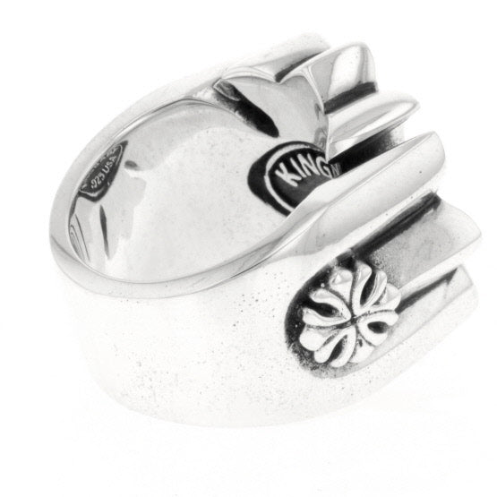 king baby men's gothic cross ring