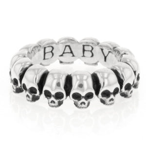 king baby mens skull infinity ring