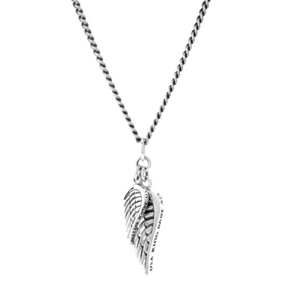 king baby double wing pendant