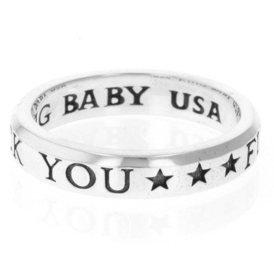 King Baby Fuck You Stackable Ring