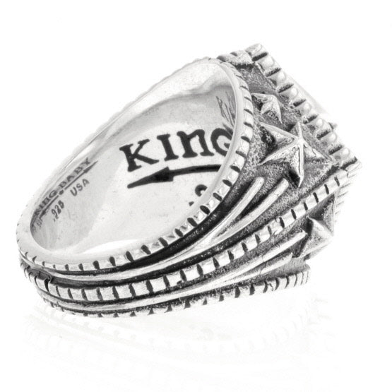 king baby mens diamond star ring