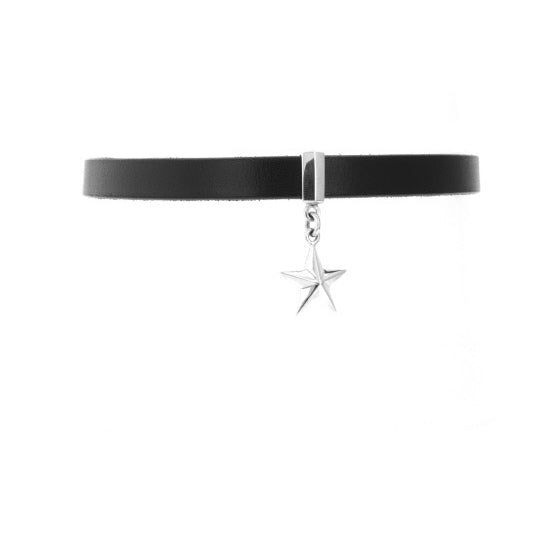 Leather Choker with a Star
